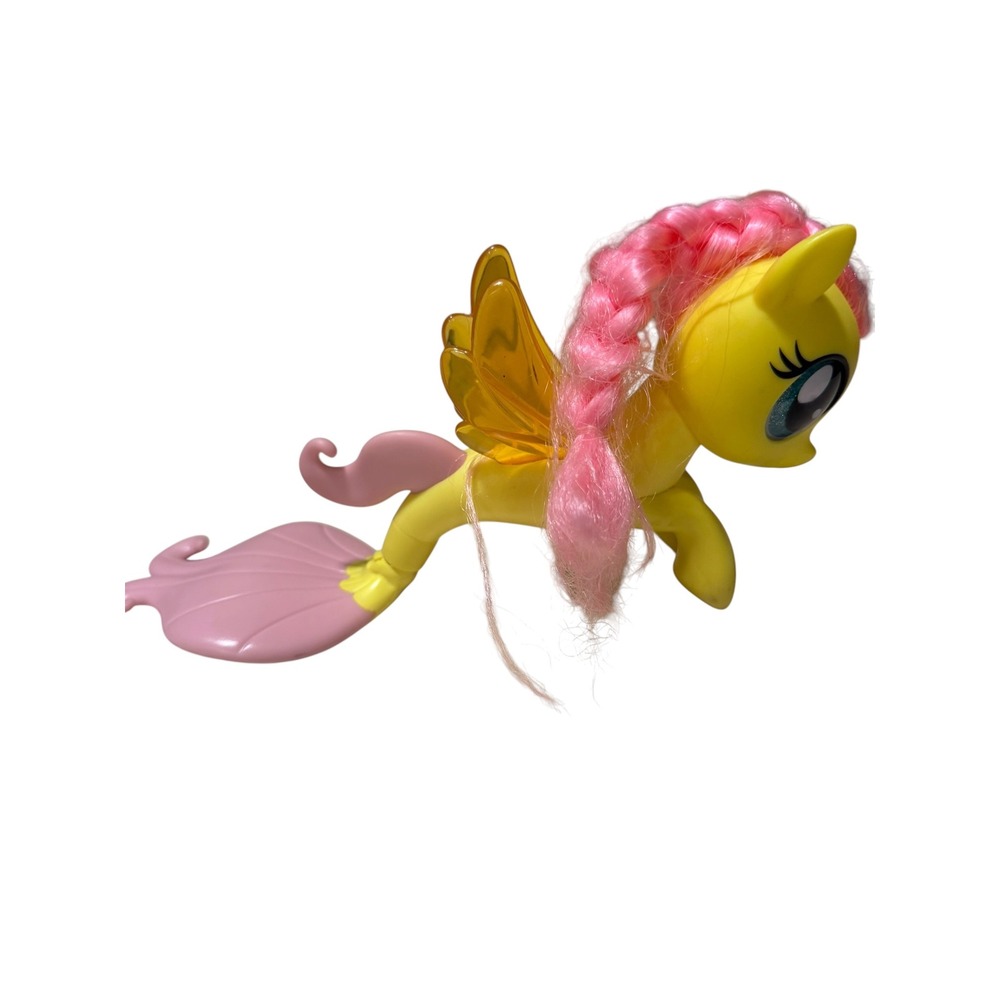 My Little Pony The Movie Fluttershy Sea-Pony Hasbro 2017 Yellow Pink Mermaid Toy - Picture 3 of 4
